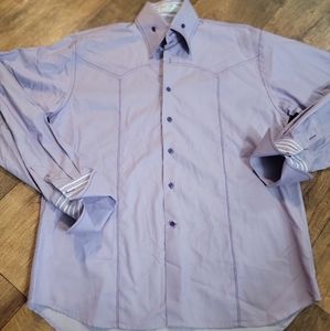 Angelino for Bermuda men's casual button down shirt